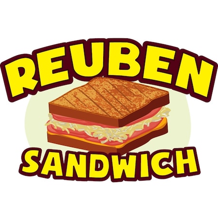 Signmission Safety Sign, 9 in Height, Vinyl, 6 in Length, Reuben Sandwich, D-DC-16-Reuben Sandwich D-DC-16-Reuben Sandwich